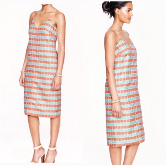 J. Crew Collection Silk printed shift dress M1354 - Picture 2 of 7